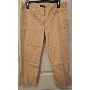 The Limited Exact Stretch Khaki Capri Dress Pants Tan Size 6